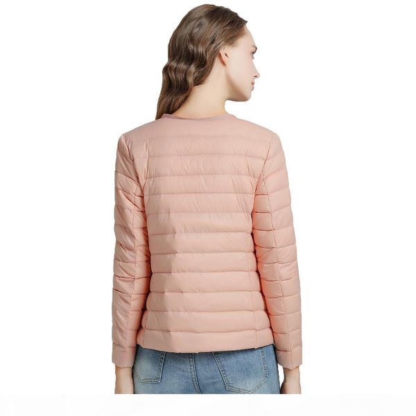 

2019 new women ultra light down compact jacket female spring autumn parka long sleeve lightweight white duck down coat plus size, Black