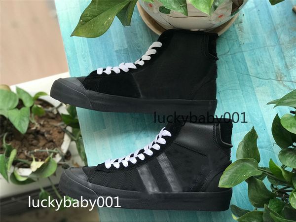 

2021 classic design blazer shoes mid sneakers basketball sports trainers ror men women black white rice skateboard shoe quality