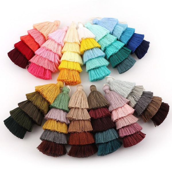

1pc mix 5 layered tassel drop earring pendant charm jewelry accessories for keychain diy jewelry apparel making height 12.5cm h jllevy