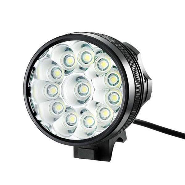 

bike lights bicycle light 12x xm-l t6 led headlight 9400 lumen mountain lamp fishing 9600mah waterproof battery&charger