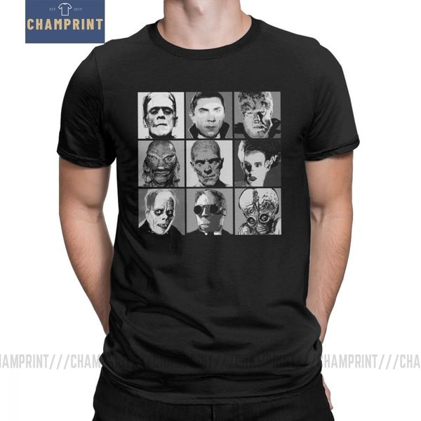 

спорт универсальный уорхол футболки мужские monsters pop art face horror scary creepy halloween хлопок tee с коротким рукавом футболки плюс