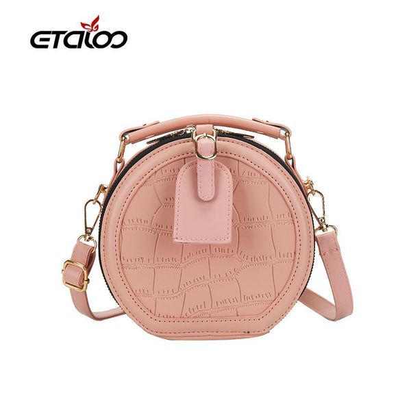 

2020 new fashion shoulder bag version of the small round bag mini messenger ladies handbag shoulder mobile phone