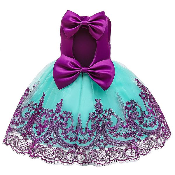 

newborn baby girl princess dress birthday gift activity halter bow birthday party ball dress 0-5 years old children's clothes t200706, Red;yellow