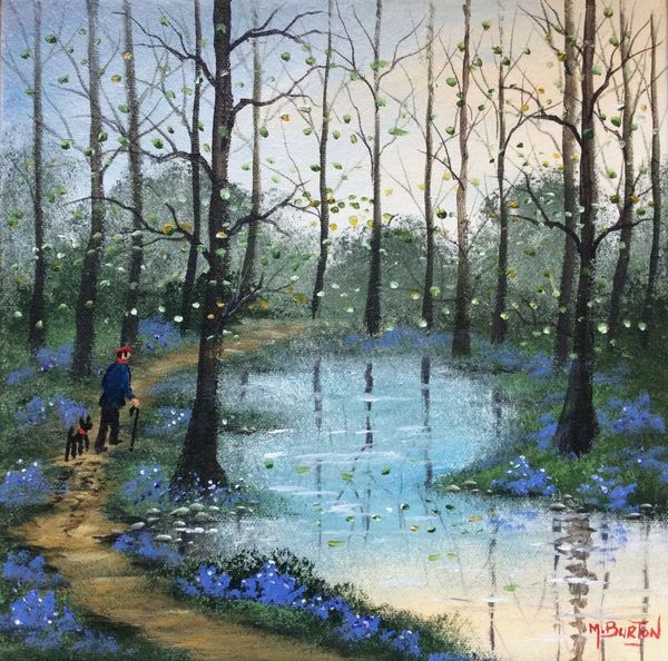 

mal.burton bluebell park direct home decor handcrafts /hd print oil painting on canvas wall art canvas pictures 7201