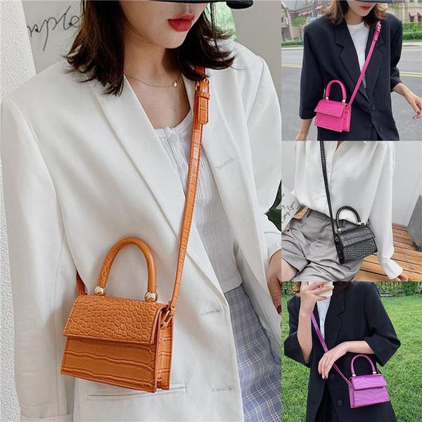 

mini stone pattern totes for women 2020 crossbody shoulder bags simple flap bag handbags lady travel cross body bag