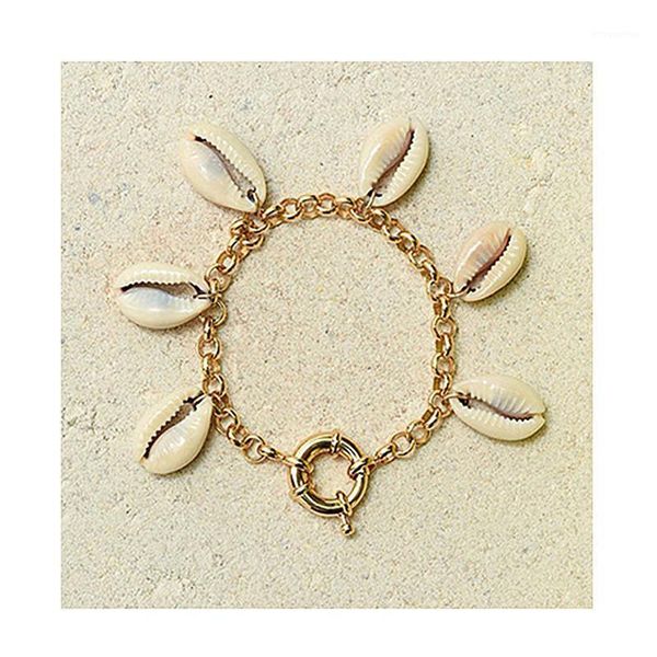 

women fashion natural shells bracelet handmade round chain jewelry 2020 new trendy party jewelry gifts elegant arm accessories1, Golden;silver