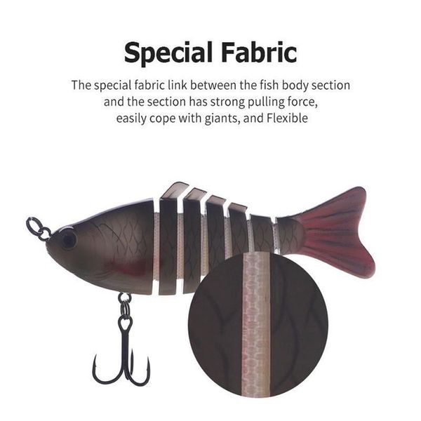 

1pcs fishing baits trolling swim minnow wobbler multi-section hard bait100mm16g artificial crankbait jerkbait fishing ta jllwbw