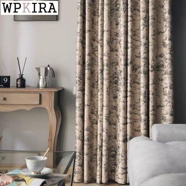

curtain & drapes nordic luxury jacquard velvet for living room blackout thickened cloth heat insulation bedroom drape s529#c