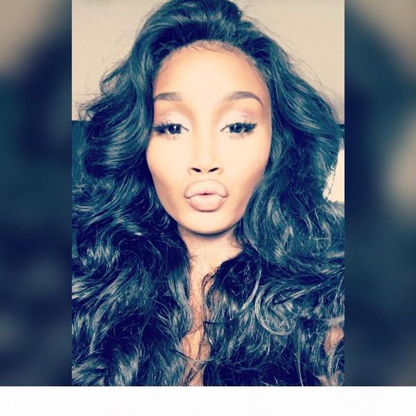 

150 density human hair full lace wigs body wave lace front human hair wigs glueless full lace human hair wigs for black women, Black;brown