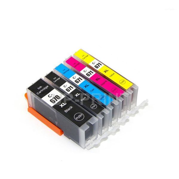 

ink cartridges up 5color pgi670 pgi 670 xlcli671 compatible for canon mg6860 mg5760 mg6865 mg5765 ts6060 ts50601