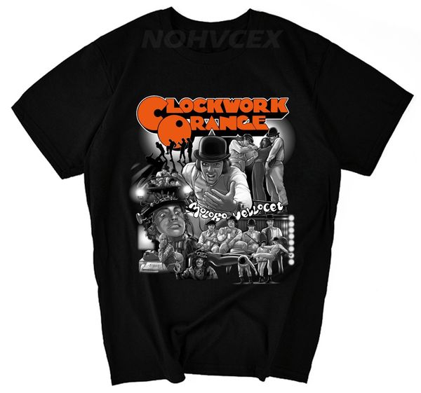 

clockwork orange diy men's short sleeve t-shirt cotton round collar sport hooded sweatshirt hoodie