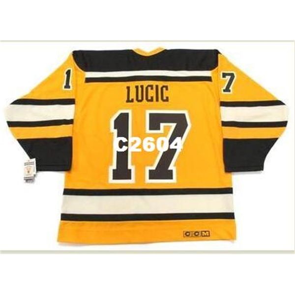 

mens #17 milan lucic boston bruins 2010 ccm vintage "winter classic" hockey jersey or custom any name or number retro jersey, Black