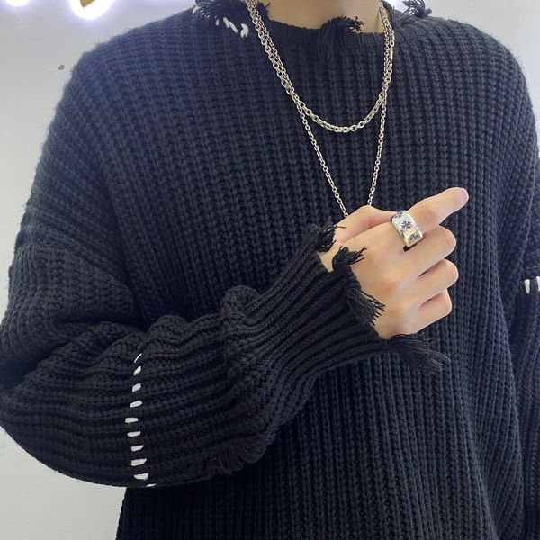 

high end 925 стерлингового серебра широкое кольцо с круглым цветочным кольцом, Black