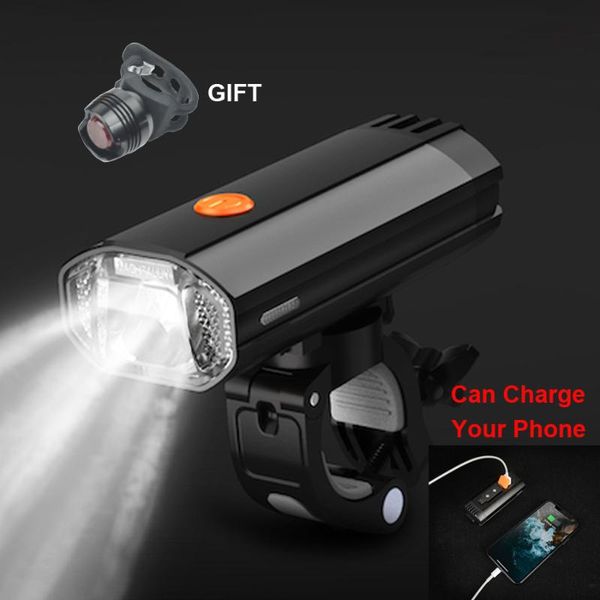 

bike lights boler l2 usb rechargeable built-in 4000 mah 3 modes for bicycle light waterproof headlight accessories with taillight