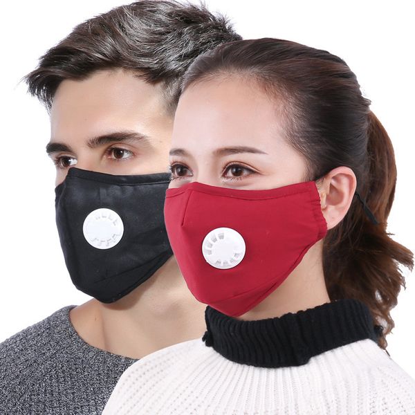 

designer face mask anti-dust earloop with breathing valve adjustable reusable mouth masks breathable anti dust protective masks
