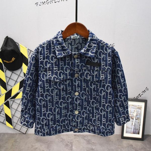 

baby boys denim jacket spring autumn jackets for boys coat kids outerwear coats for clothes children jacket 2-6year, Blue;gray