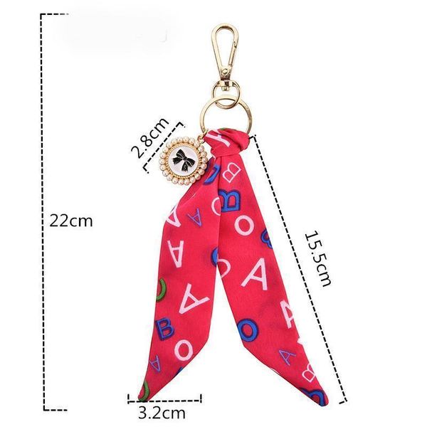 

fashion scarves key chain bowknot exquisite decoration silk tassels keychains women bag charm pendant eh107 h jlliyc