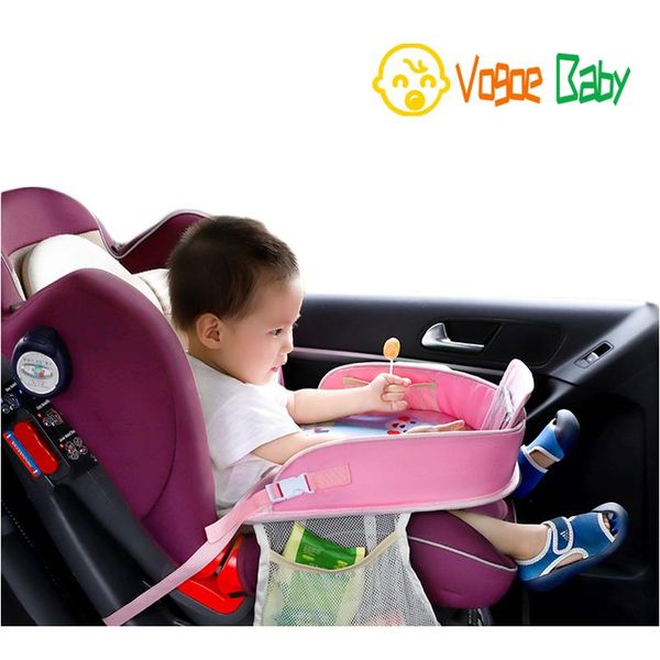 

car table kids waterproof table car seat tray storage kids toys baby fence children dining drink table in-car acc bbyxae