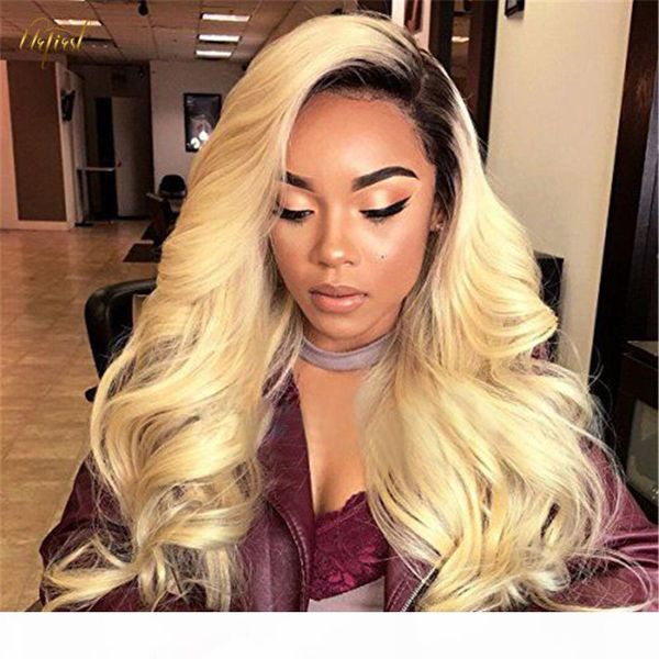

t1b 613 straight wig brazilian lace front human hair wigs honey blonde wig for black women 613 lace frontal ombre remy, Black;brown
