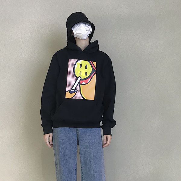 

designerhoodies hoodie mens off brand streetwear smiley sweatshirts men women sweater hoodie long sleeve sweatershirt, Black