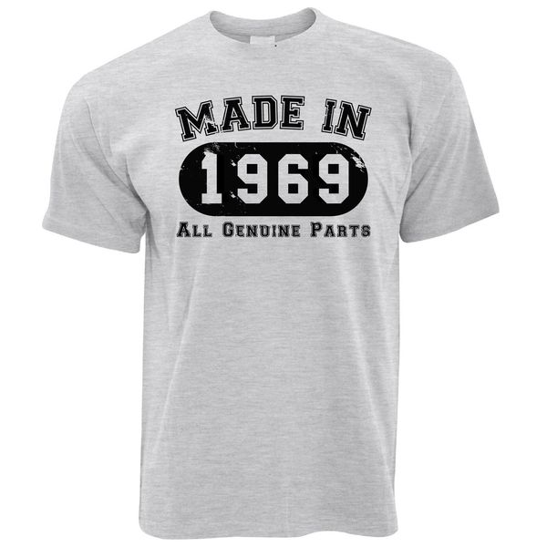

50th birthday made in 1969 all genuine parts distressed fiftieth new arrival summer casual sport hooded sweatshirt hoodie men t shirt