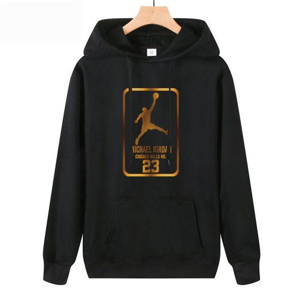 

2021 autumn new arrival high 23 printed sportswear men sweatshirt hip-hop male thin section hooded hoodies pullover hoody, Black