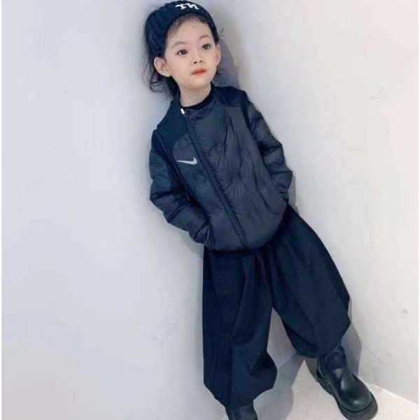 

8children одежда девочек 2020 зима мальчиков корейский короткий легкий пуховик 9, Blue;gray