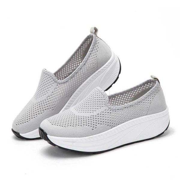 

beckywalk summer mesh women shoes platform loafers autumn slip on breathable women casual flats zapatos mujer size 35-42 wsh2925 lj200820, Black