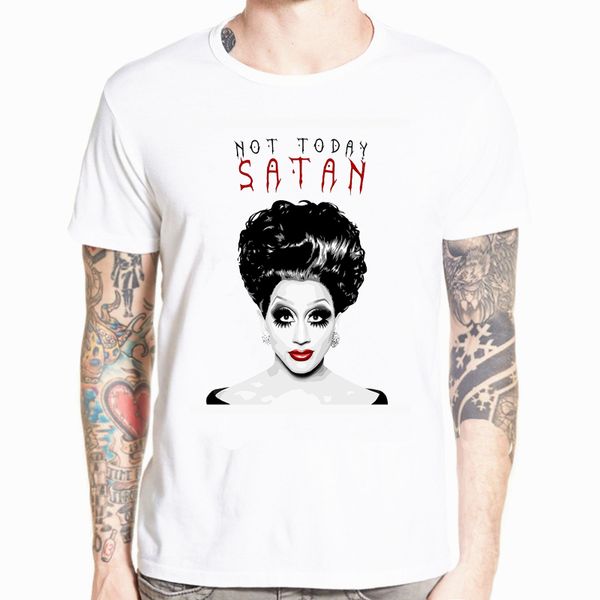 

rupaul not today satan not today rupaul's drag race short sleeves summer casual hip hop harajuku sport hooded sweatshirt hoodie men t s