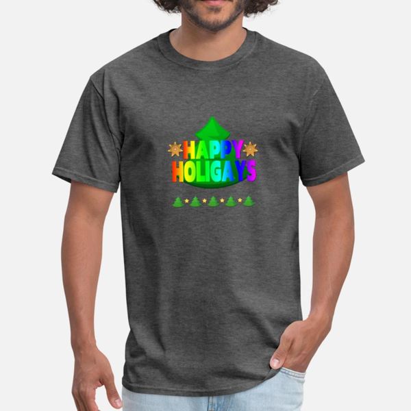 

happy holigays christmas tree lgbt pride t-shirt designers graphic t shirt fun vintage summer tracksuit hoodie sweatshirt
