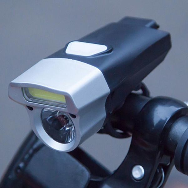 

bike lights waterproof front light usb rechargeable 245 lumens big bead super bright for mtb road (black)