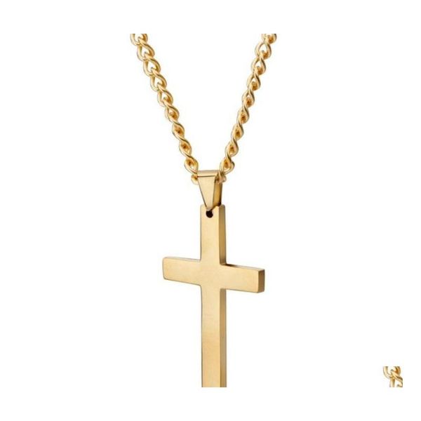 

fashion jewelry men's necklace stainless cross penda sqcpsm dh_seller2010, Silver