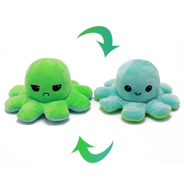 

lighted reversible flip ocs stuffed doll soft simulation reversible plush toy color chapter plush doll filled plush child toys
