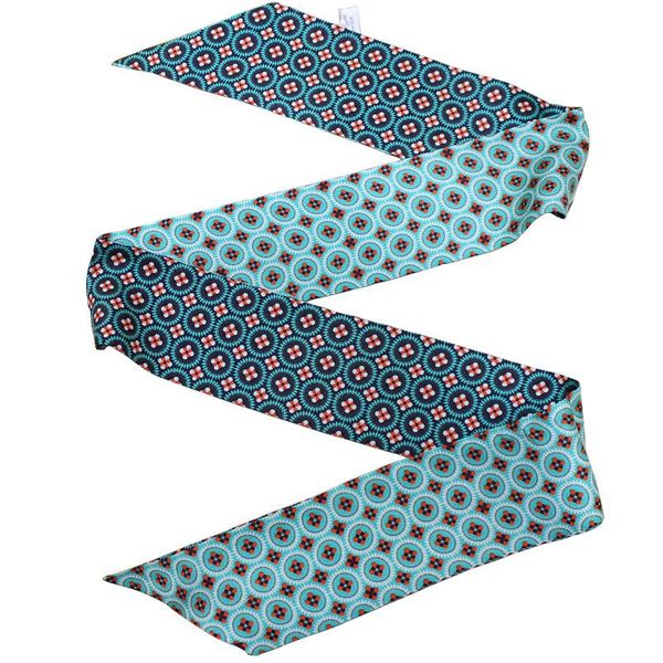

new freshness neck scarf ribbon multi scarve 100% silk bag wraps skinny choker hair band bandeaus drop shipping zsbd222, Blue;gray