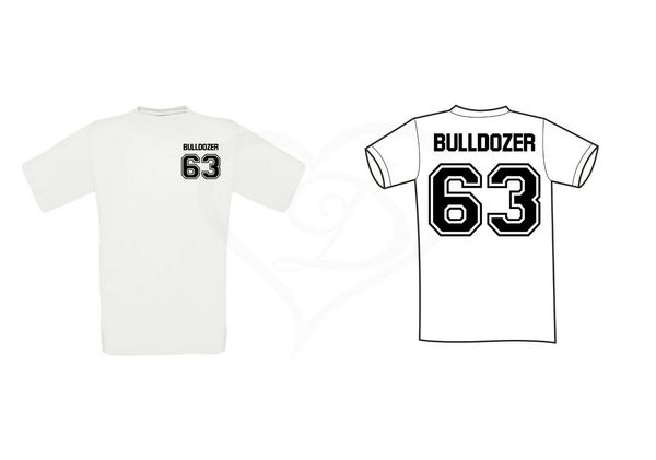 

t-shirt bulldozer t-shirt shirt customizable number bud spencer double side short sleeve man basic t shirt sport hooded sweatshirt hoodie