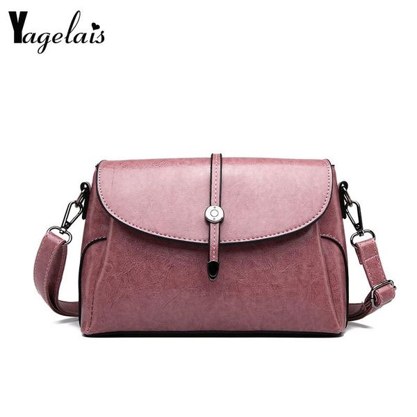 

2020 new fashion vintage flap casual women pu leather female handbag simple handbags ladies shoulder messenger crossbody bag