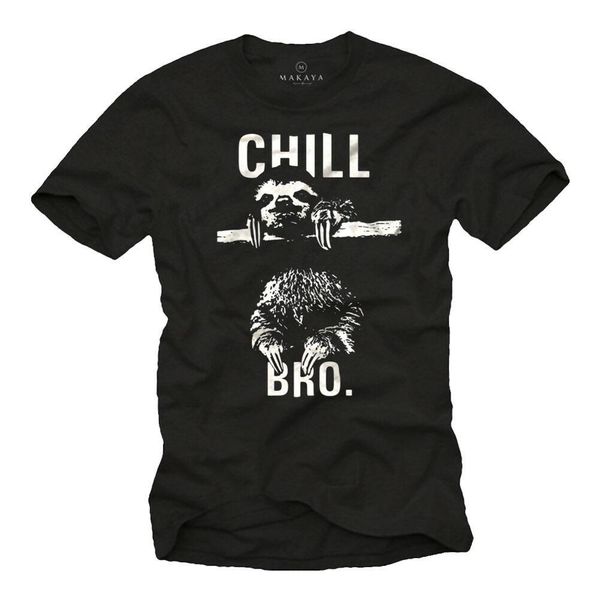 

cool nerd 's t shirt with chill bro. sloth sayings shirt new casual creative man's short sleeve t shirts sport hooded sweatshirt h