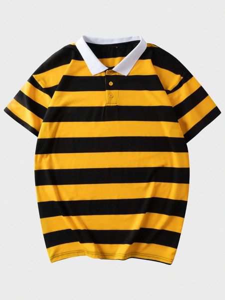 

men color block polo shirt e3md#, White;black