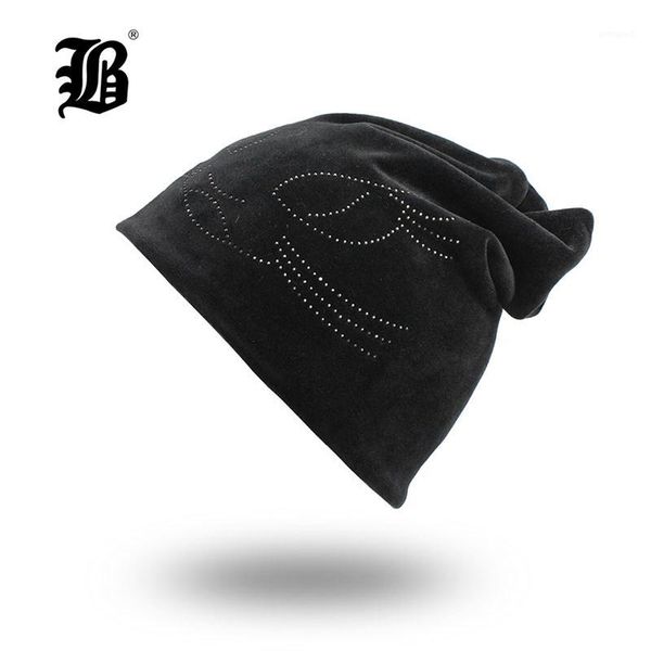 

beanie/skull caps [flb] autumn winter women's beanies cat hat ladies warm velvet skullies cap with flashing rhinestone bonnet girls cut, Blue;gray
