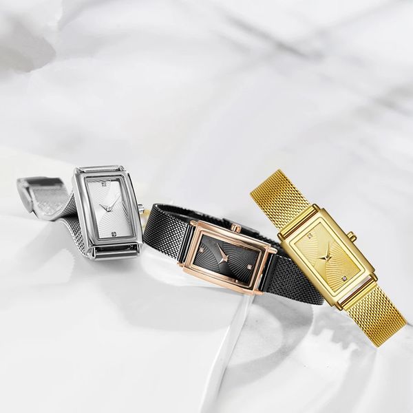 

shengke женщины часы мода женева дизайнер женские часы luxury brand прямоугольник кварц золото наручные часы роскошные подарки для женщин, Slivery;brown