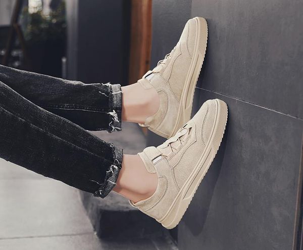 

shoes men's tide shoes casual net red wild trend men's autumn 2020 new board winter, Black