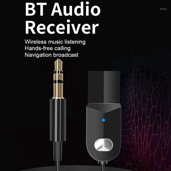 

bluetooth car kit 5.0 receiver 3.5mm jack usb port adapter for auto hands-calling1