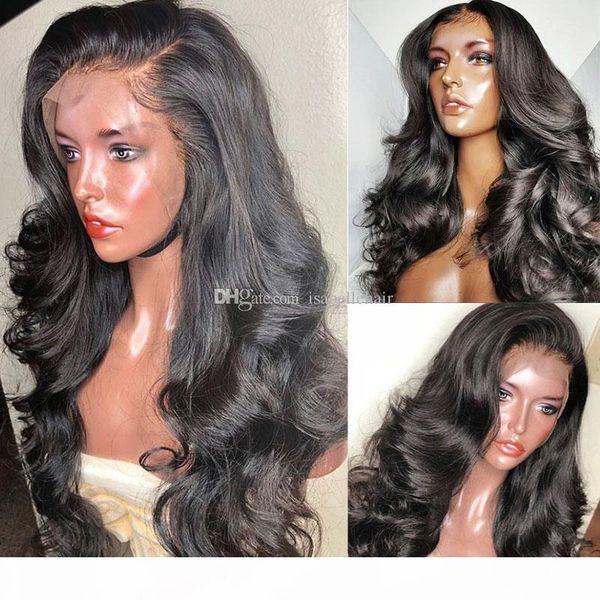 

парик 9а pre щипковых человеческих волос естественная волна бразильский полный парик шнурка для чернокожих женщин богородица фронта шнурка в, Black;brown