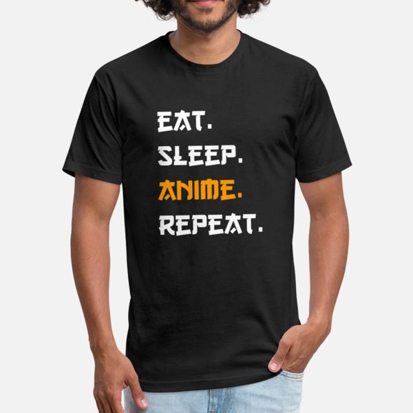 

eat sleep anime repeat t shirt fun digital printing casual tracksuit hoodie sweatshirt