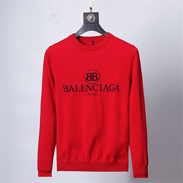 

men's brand sweater men's brand long-sleeve sweater 2021 new sweater brand letter embroidered knitwear winter men's clothing, White;black