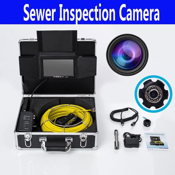 

23mm len drain sewer inspection camera system 20-50m cable 7inch display with sun-visor and dvr function ip68 waterproof
