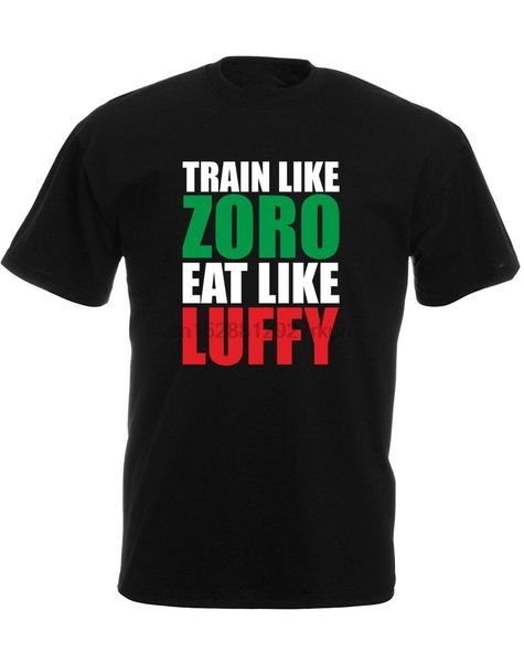 

train like zoro eat like luffy mens printed t-shirt sport hooded sweatshirt hoodie