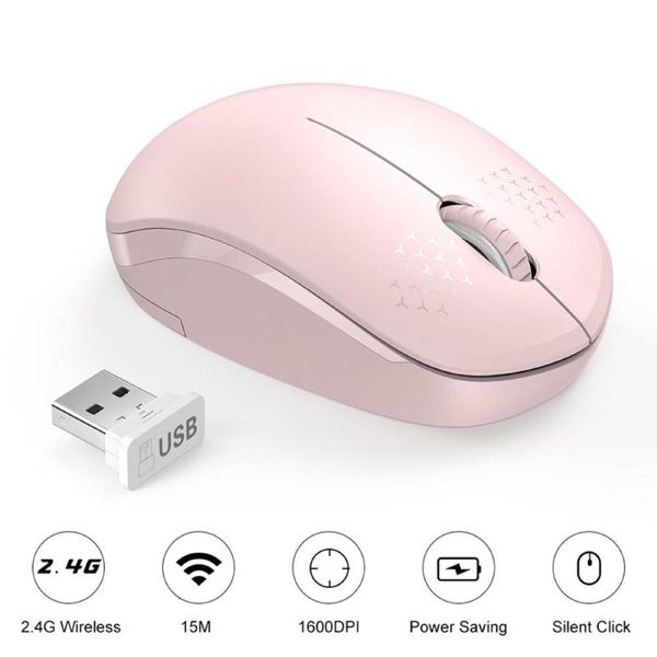 

mice i210 mute 2.4g wireless portable ergonomic mouse for deskcomputer lap