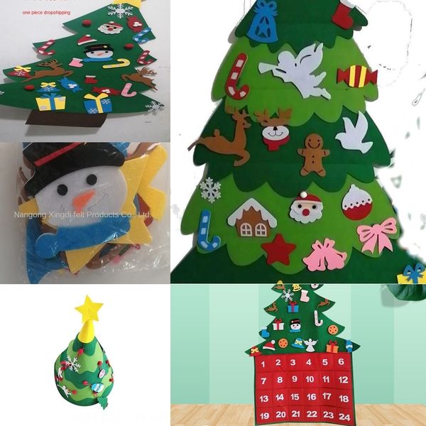 

украшения поставка три мерных войлок елка центр висит войлок елка c0a6d