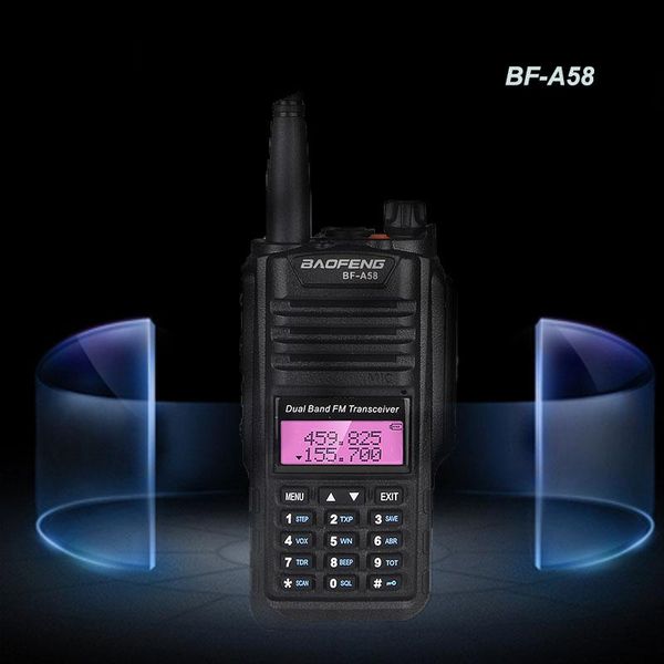 

walkie talkie baofeng bf-a58 two way radio ip67 waterproof dual band a58